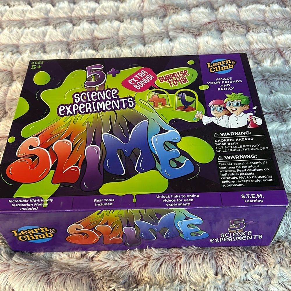 Learn & Climb 5 science Experiments Slime